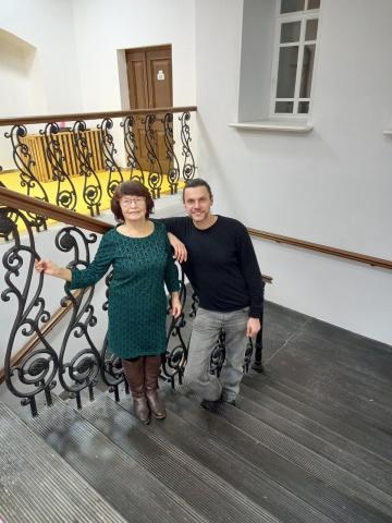 Tobolskanino Dilara Gadirova kaj gasto el Ĉeĥio Martin Bureŝ Tobolskanino Dilara Gadirova kaj gasto el Ĉeĥio Martin Bureŝ